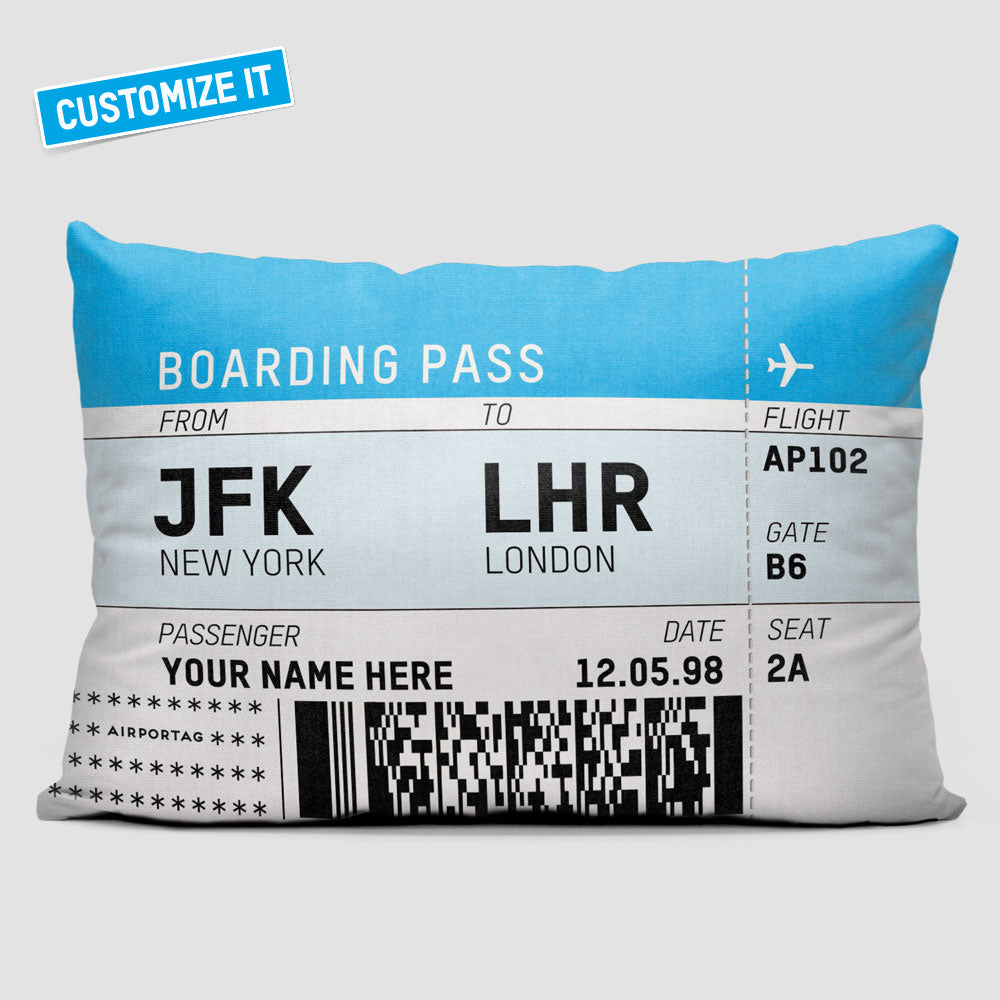 Boarding Pass - Throw Pillow