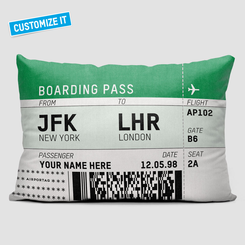 Boarding Pass - Throw Pillow