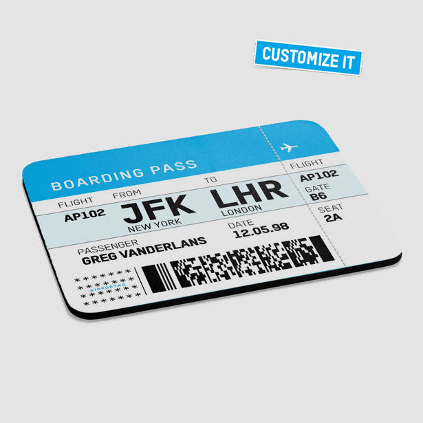 Boarding Pass - Mousepad