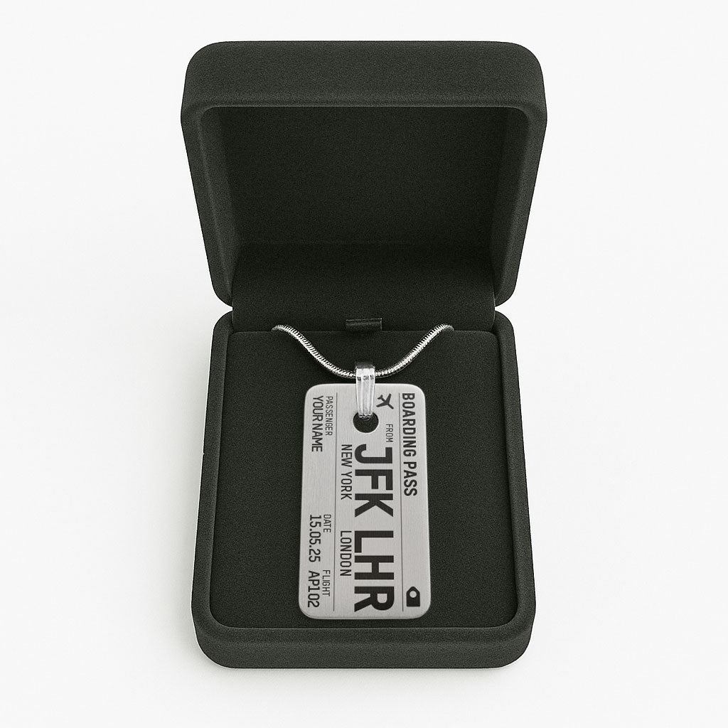 Boarding Pass - Necklace