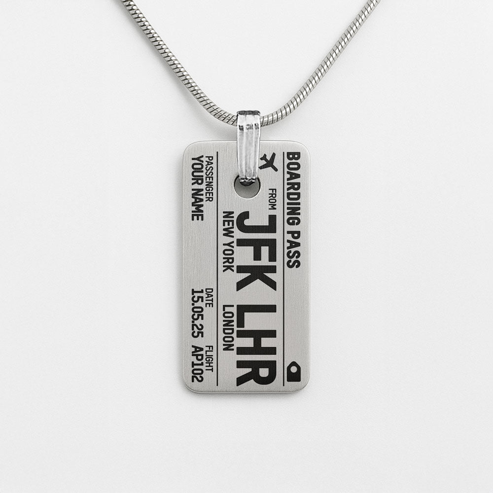 Boarding Pass - Necklace