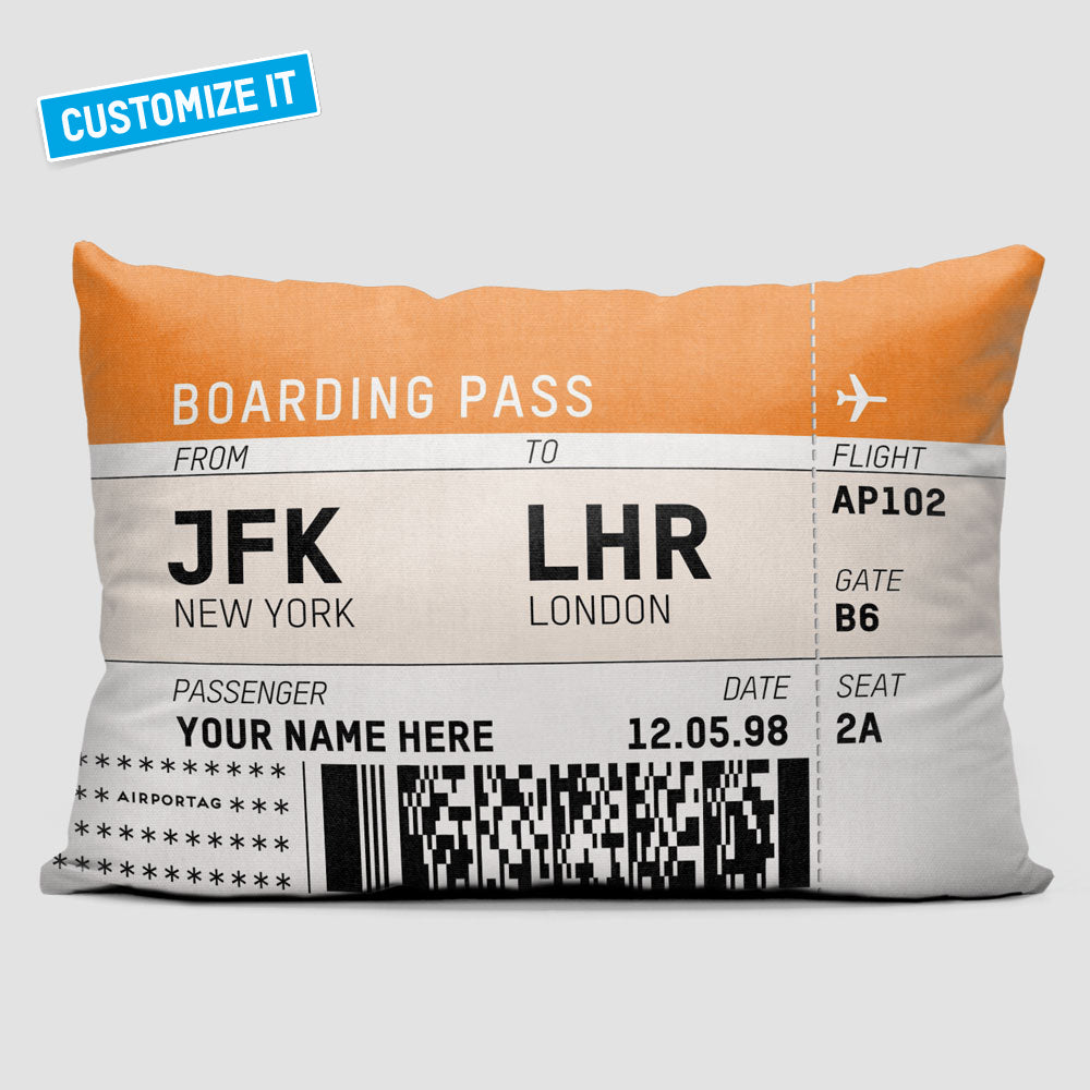 Boarding Pass - Throw Pillow