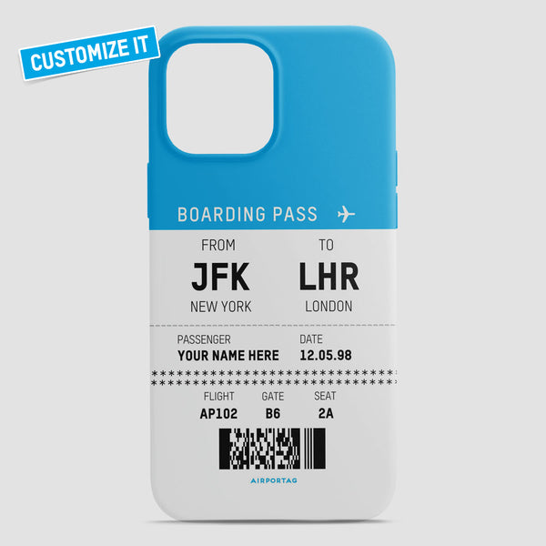 Custom Boarding Pass Phone Case Custom Boarding Pass Phone Case