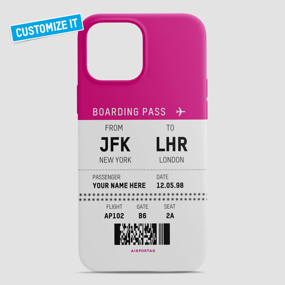 Boarding Pass - Phone Case