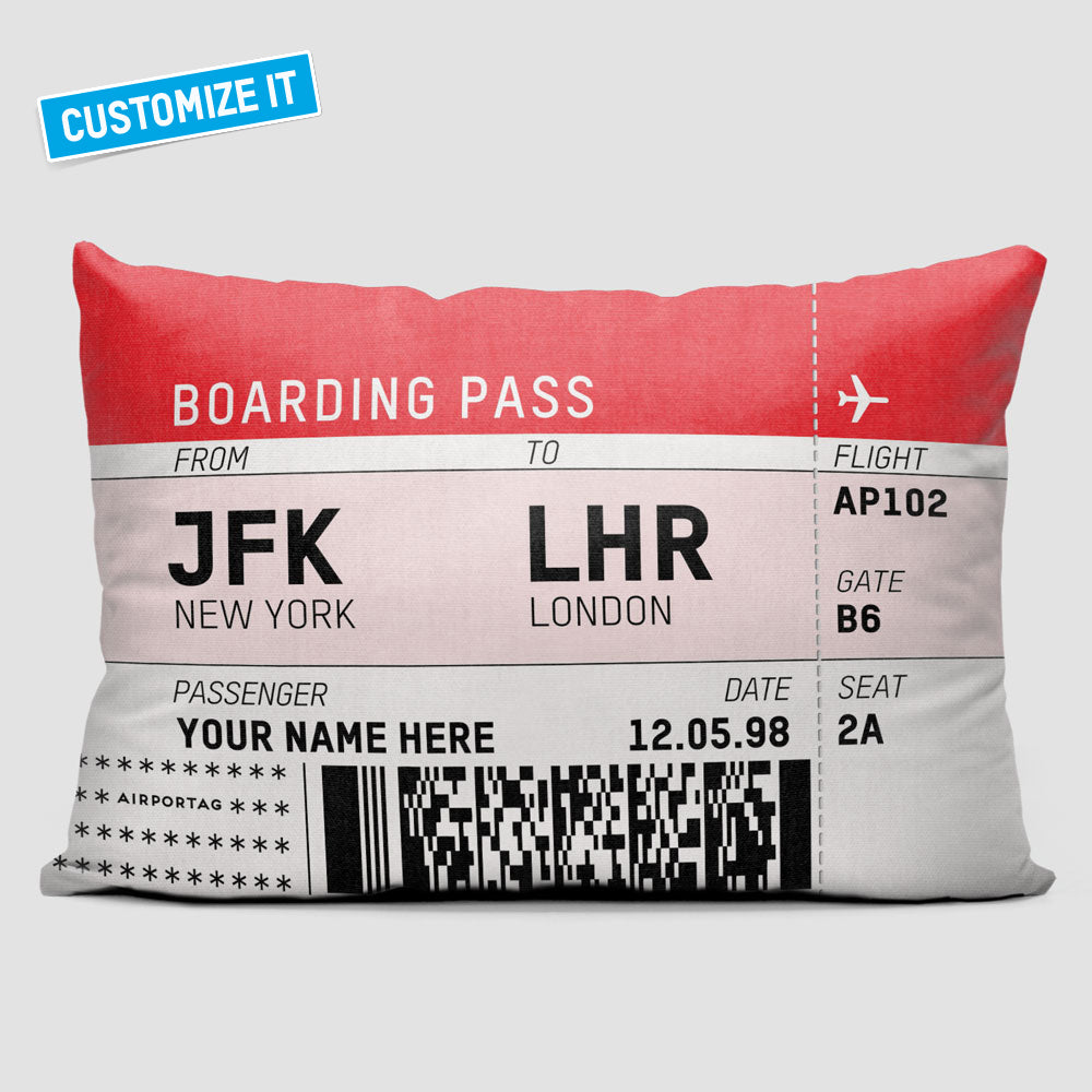 Boarding Pass - Throw Pillow