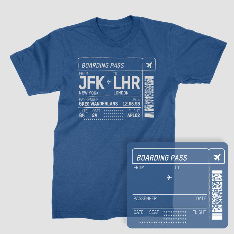 Boarding Pass - Custom - T-shirt