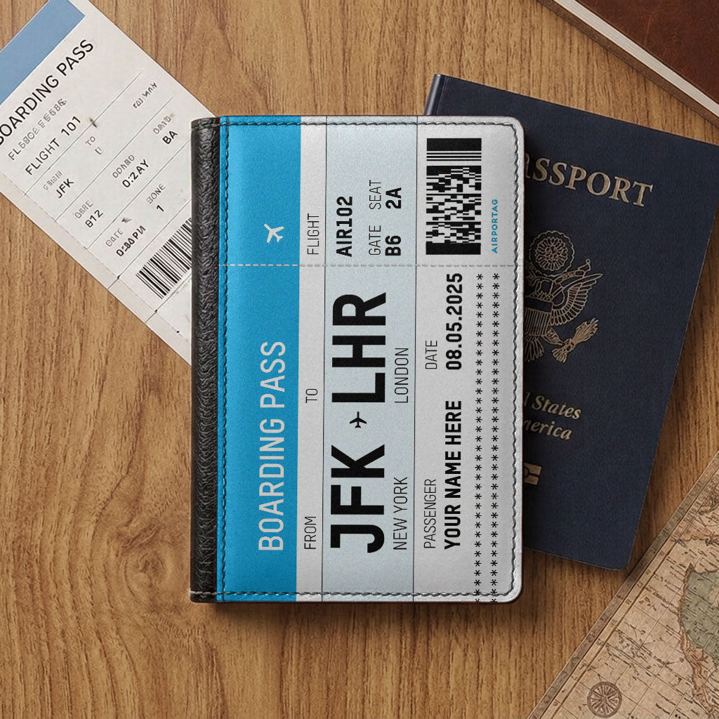 Custom Bording Pass - Passport Cover