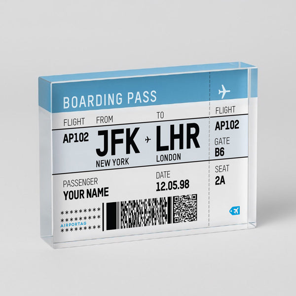 ソンチャン BOARDING PASS トレカ Boarding Pass Personalised Block Decoration