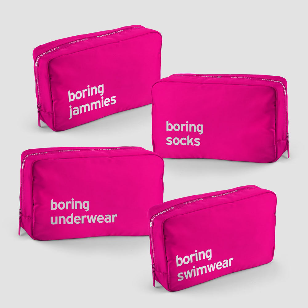 Boring - Set of 4 - Packing Bag