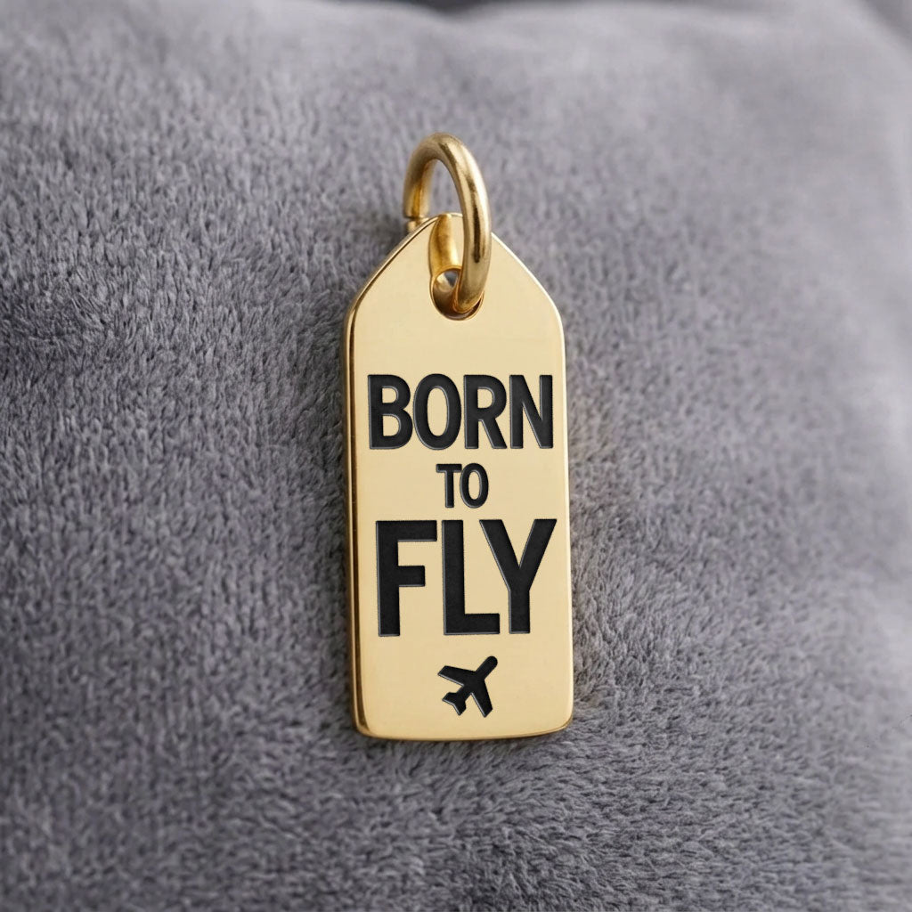 Born To Fly - Mini Tag - Charm