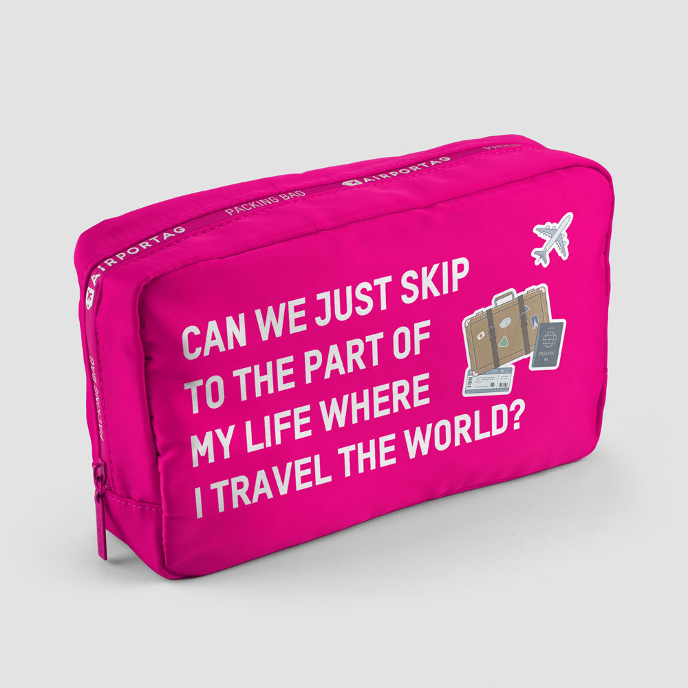 Can We Just Travel The World - Packing Bag