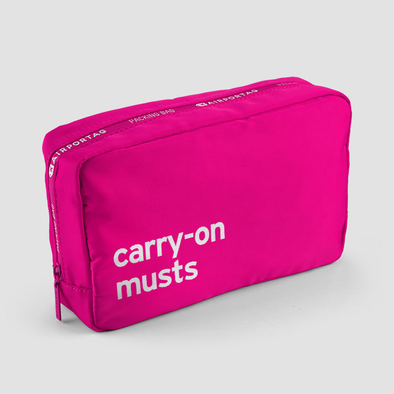 Carry-On Musts - Packing Bag