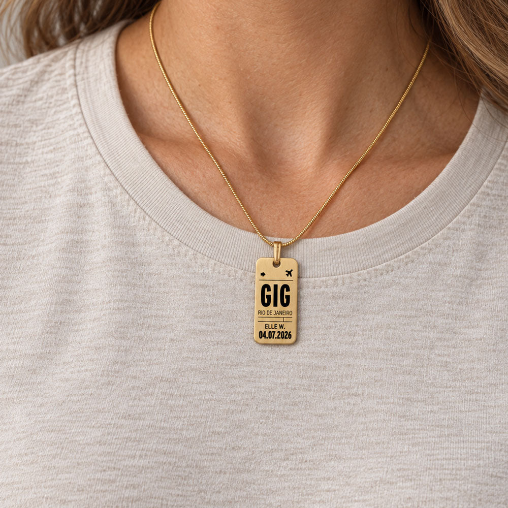 My Travel Code Tag - Charm