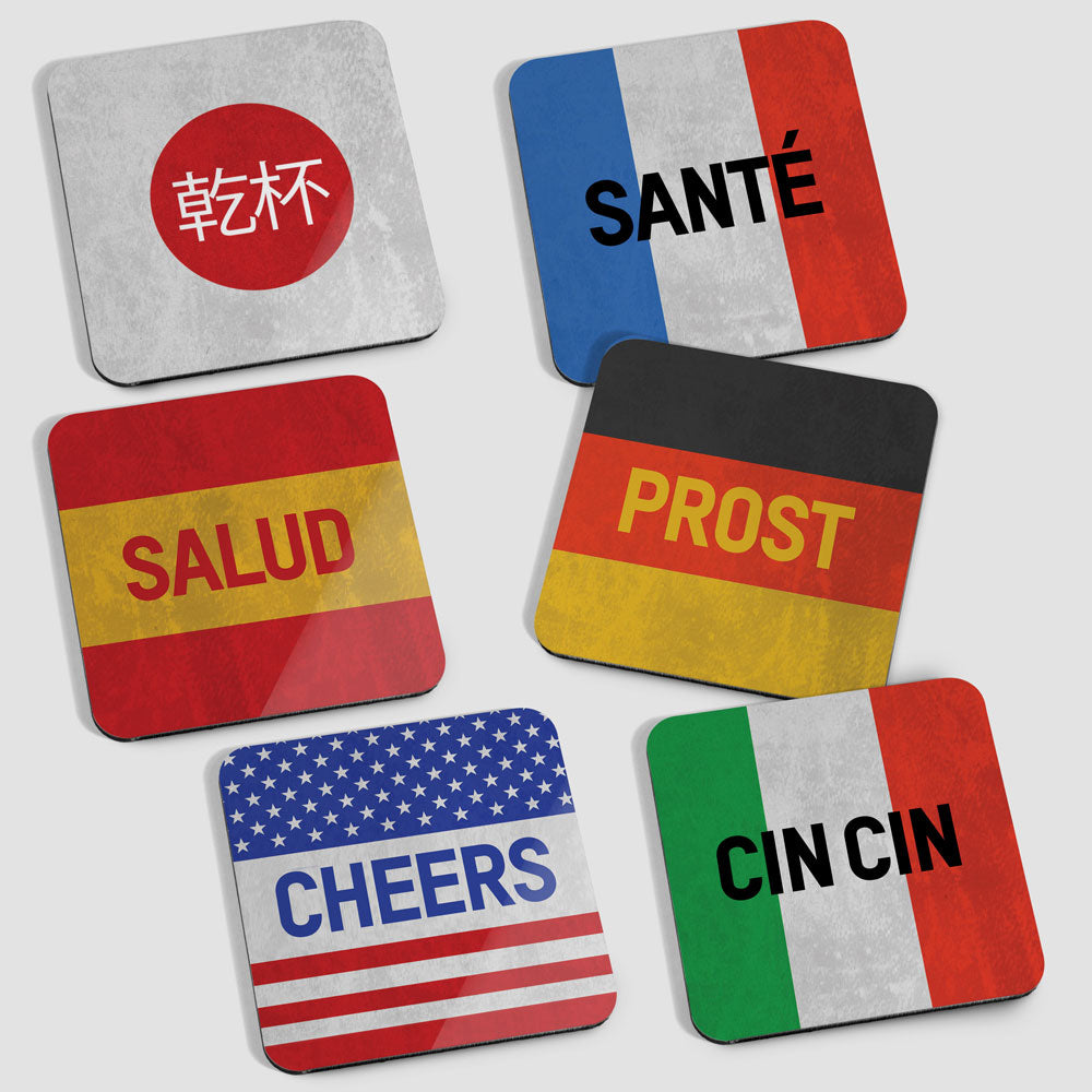 Cheers - 6 Coasters Set