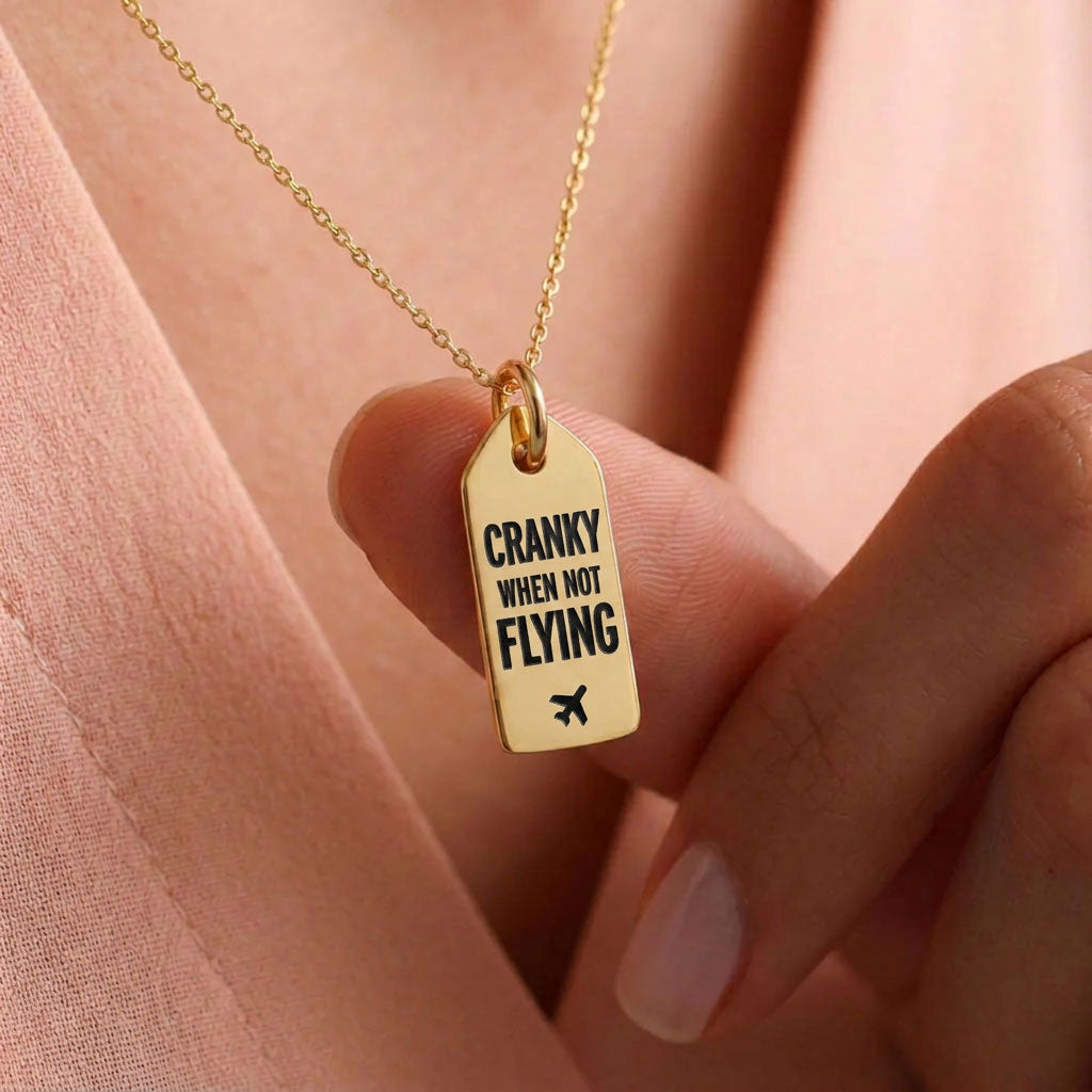 Cranky When Not Flying - Mini Tag - Charm