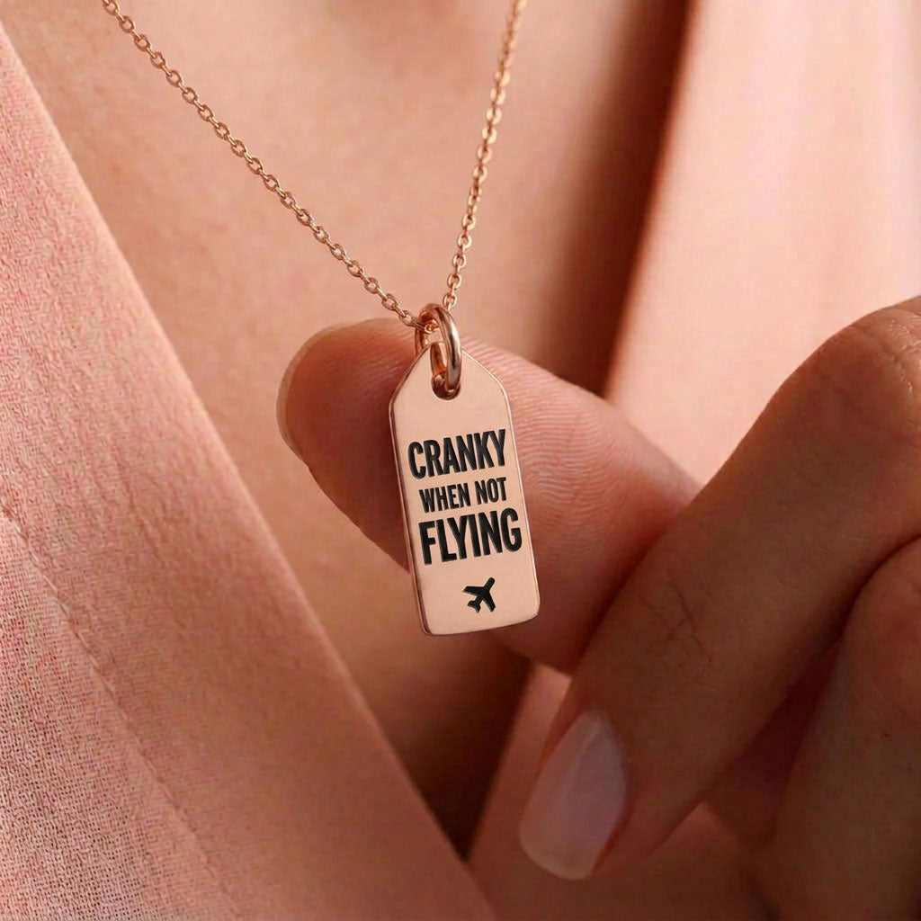 Cranky When Not Flying - Mini Tag - Charm