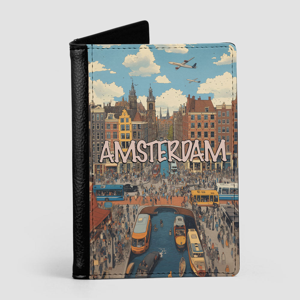 Crowded Amsterdam - Passport Cover