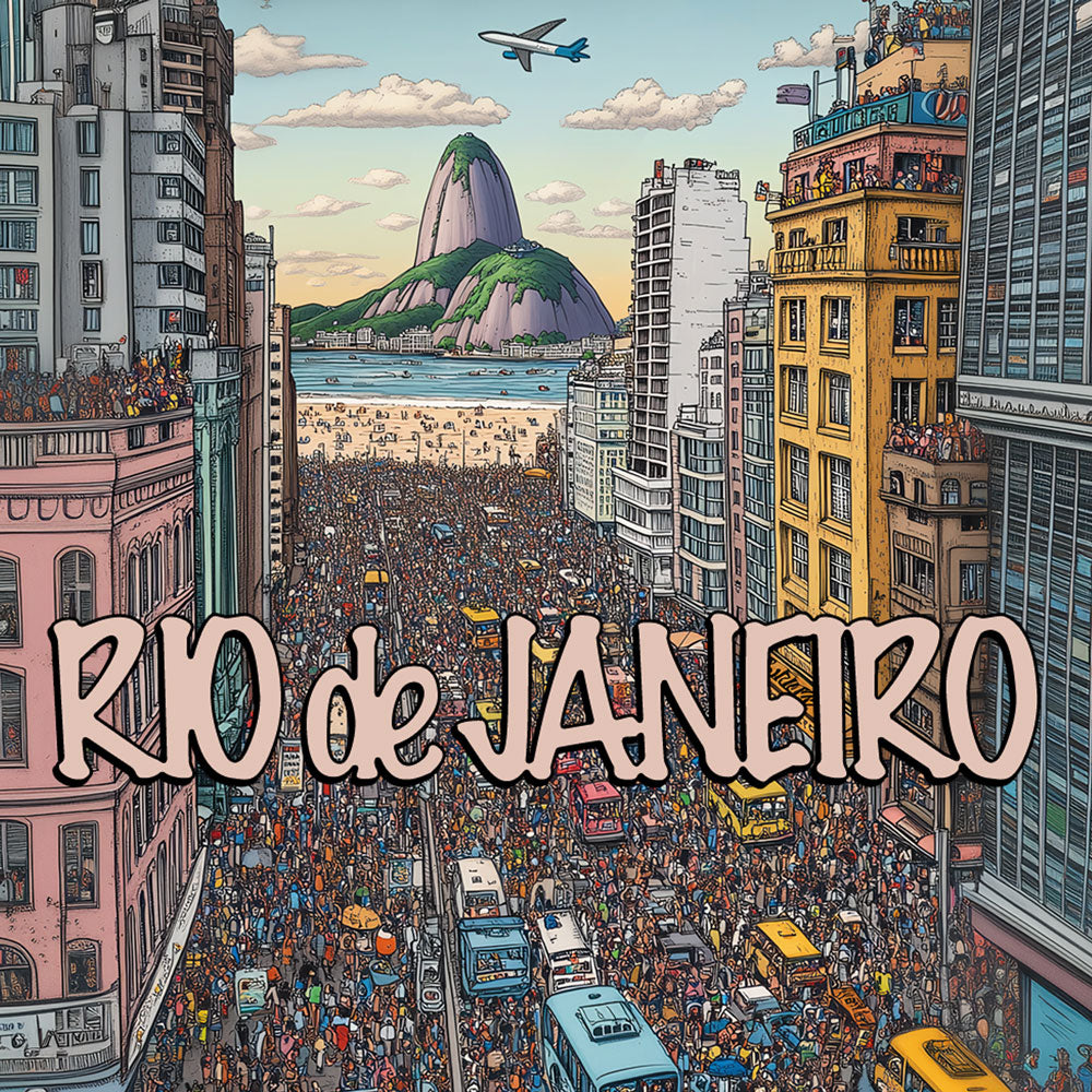 Crowded Rio de Janeiro - Passport Cover