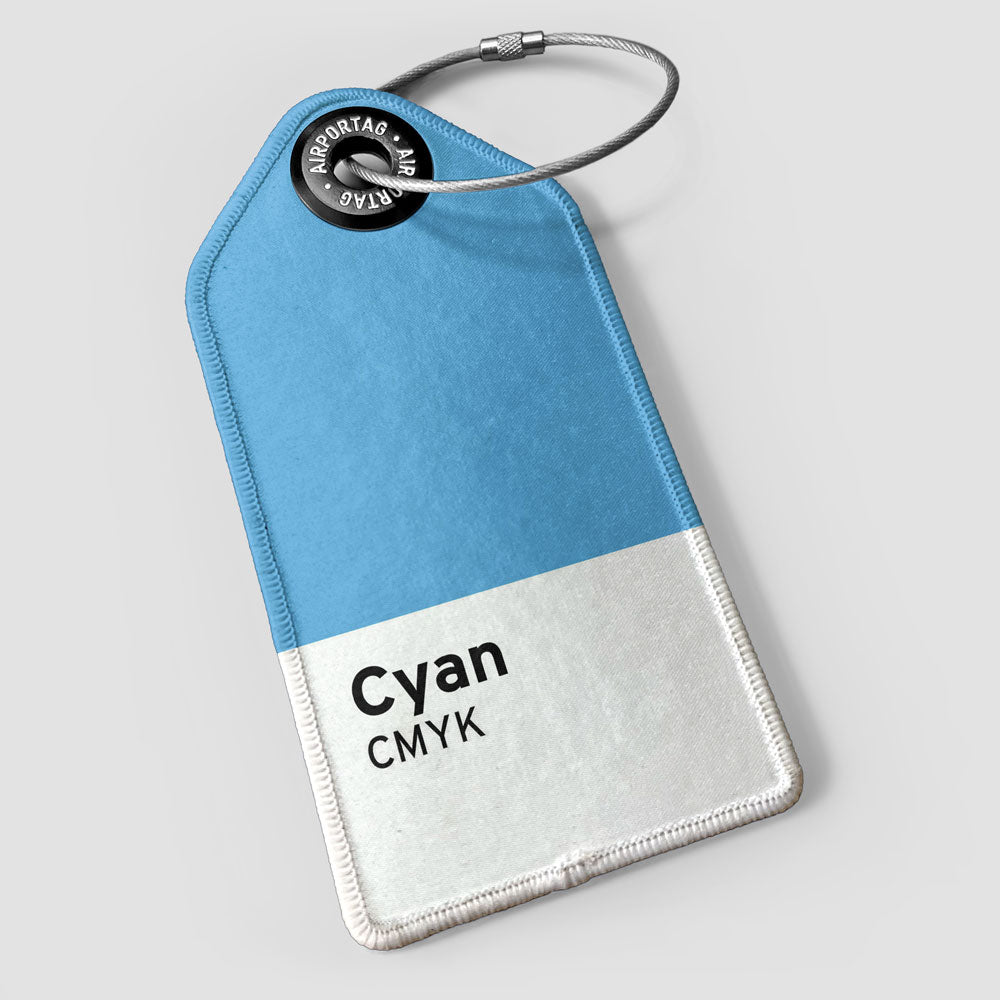 Cyan CMYK - Luggage Tag