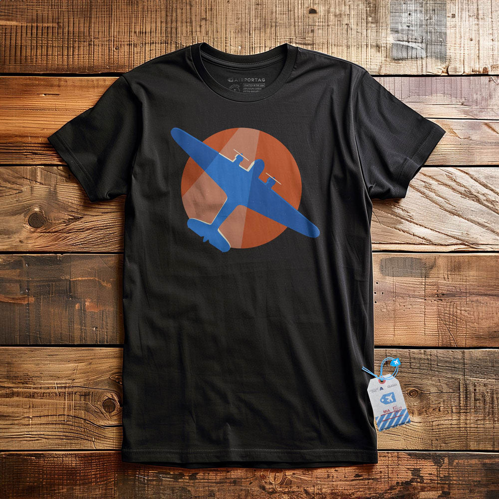 DC-3 Flying Overhead Minimalist - T-Shirt