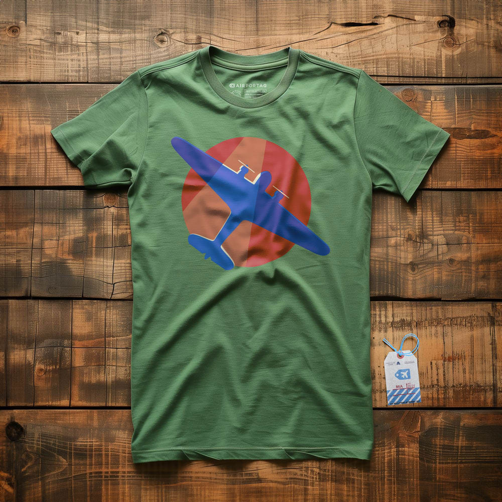 DC-3 Flying Overhead Minimalist - T-Shirt