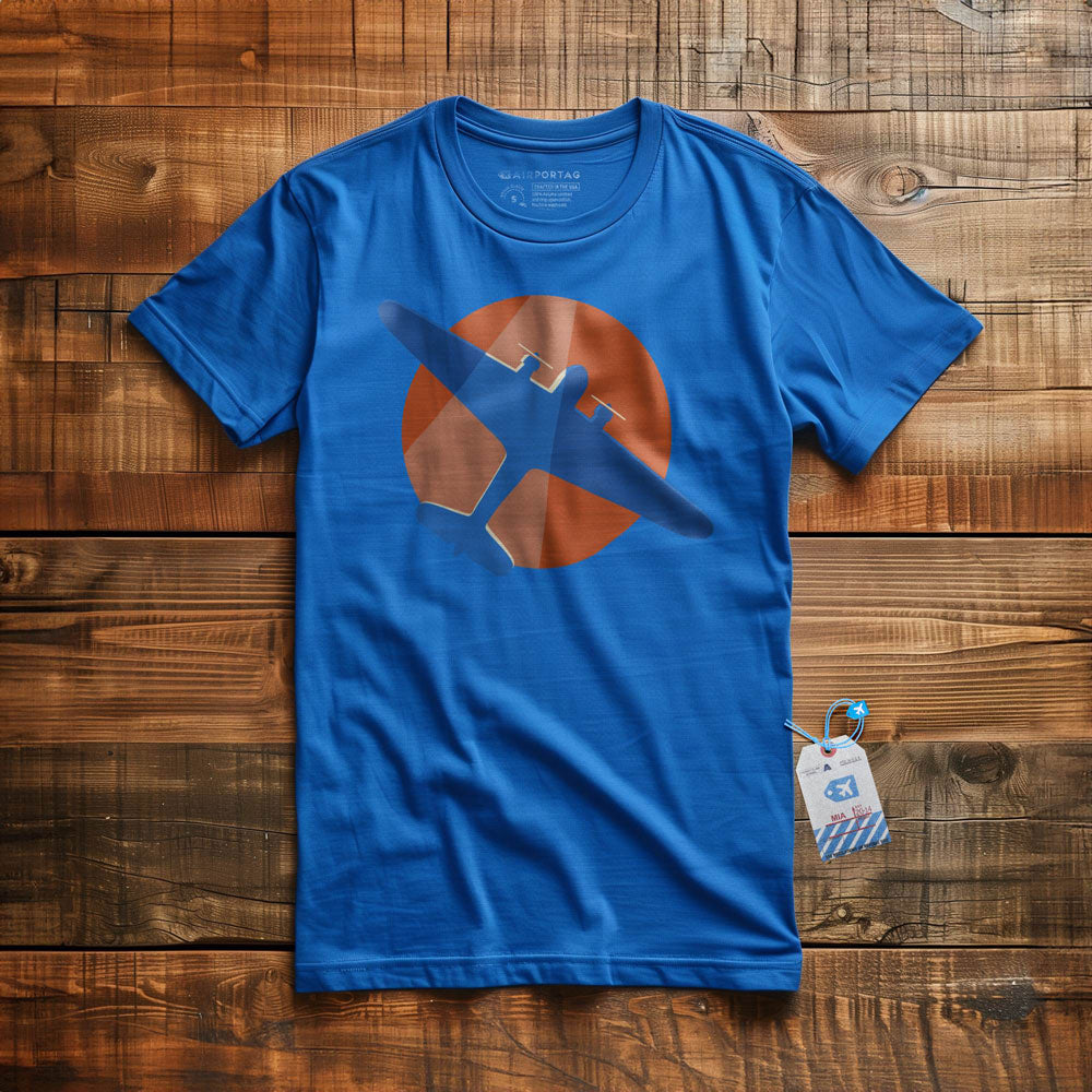 DC-3 Flying Overhead Minimalist - T-Shirt