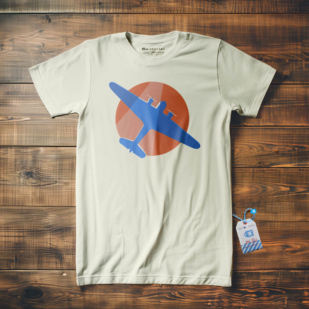 DC-3 Flying Overhead Minimalist - T-Shirt