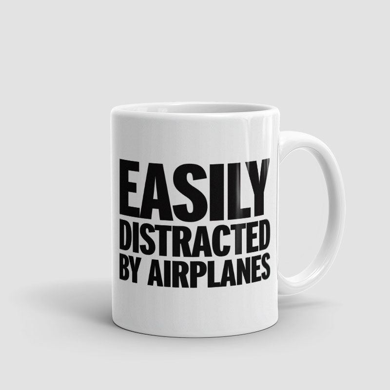 Easily Distracted By Airplanes - Mug