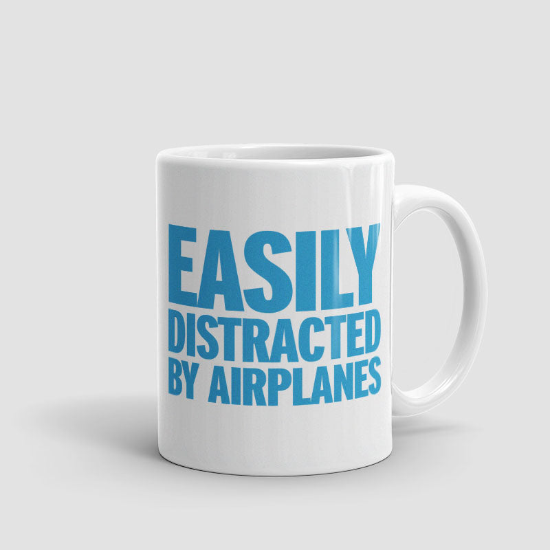 Easily Distracted By Airplanes - Mug