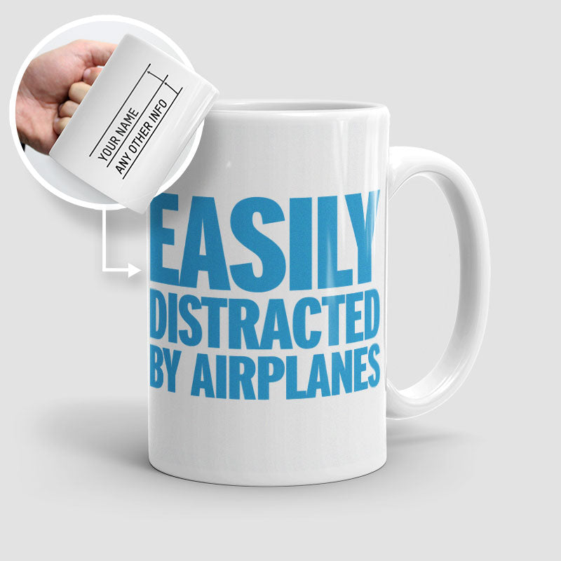 Easily Distracted By Airplanes - Mug