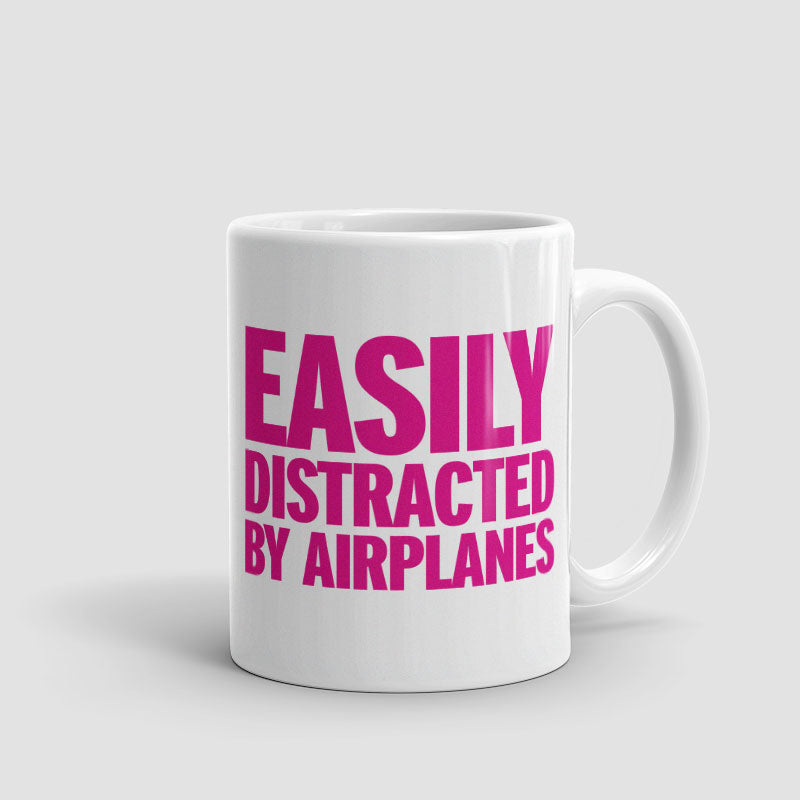 Easily Distracted By Airplanes - Mug