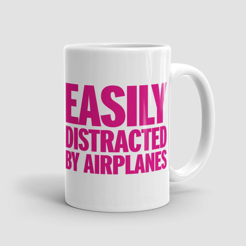 Easily Distracted By Airplanes - Mug