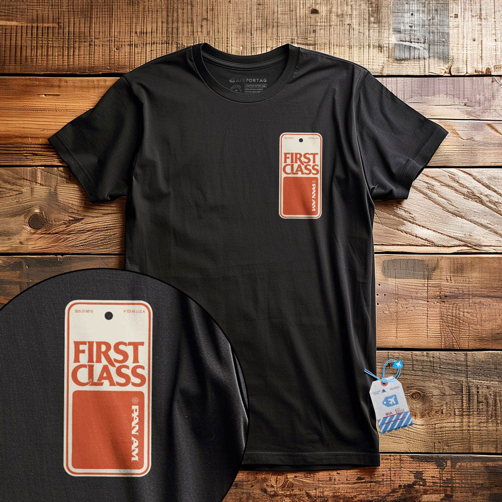 Pan Am First Class Tag - T-Shirt
