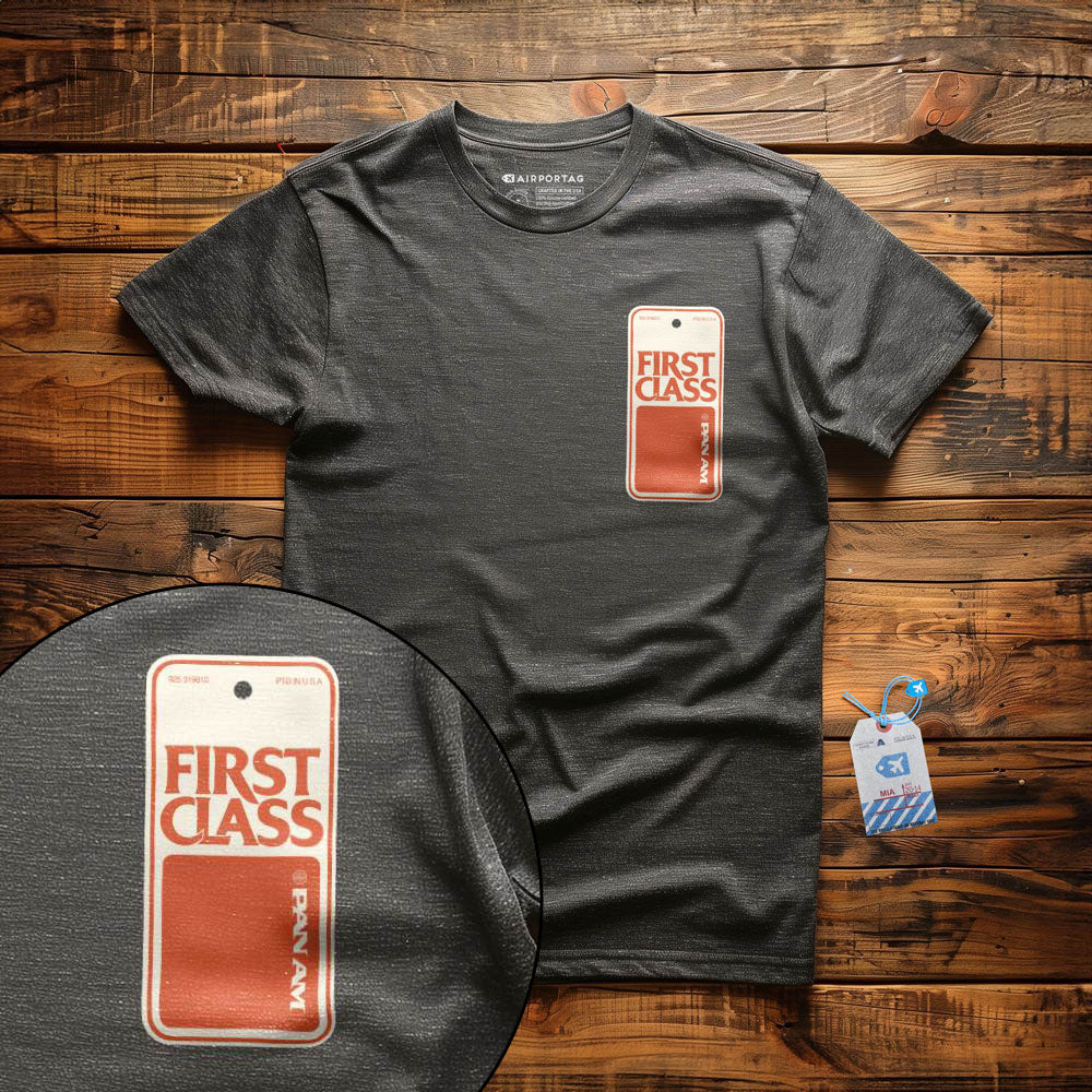 Pan Am First Class Tag - T-Shirt