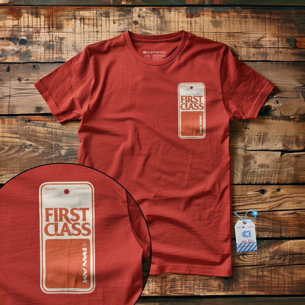 Pan Am First Class Tag - T-Shirt