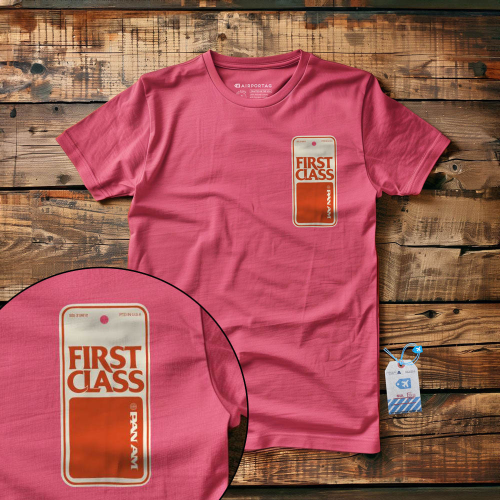 Pan Am First Class Tag - T-Shirt