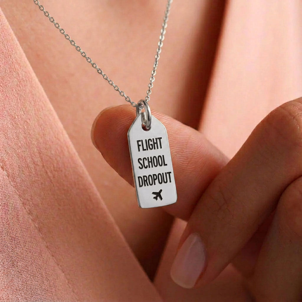 Flight School Dropout - Mini Tag - Charm