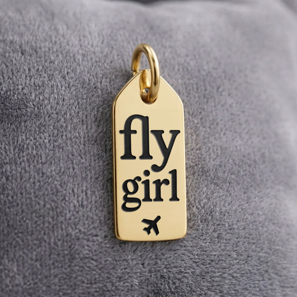 Fly Girl - Mini Tag - Charm