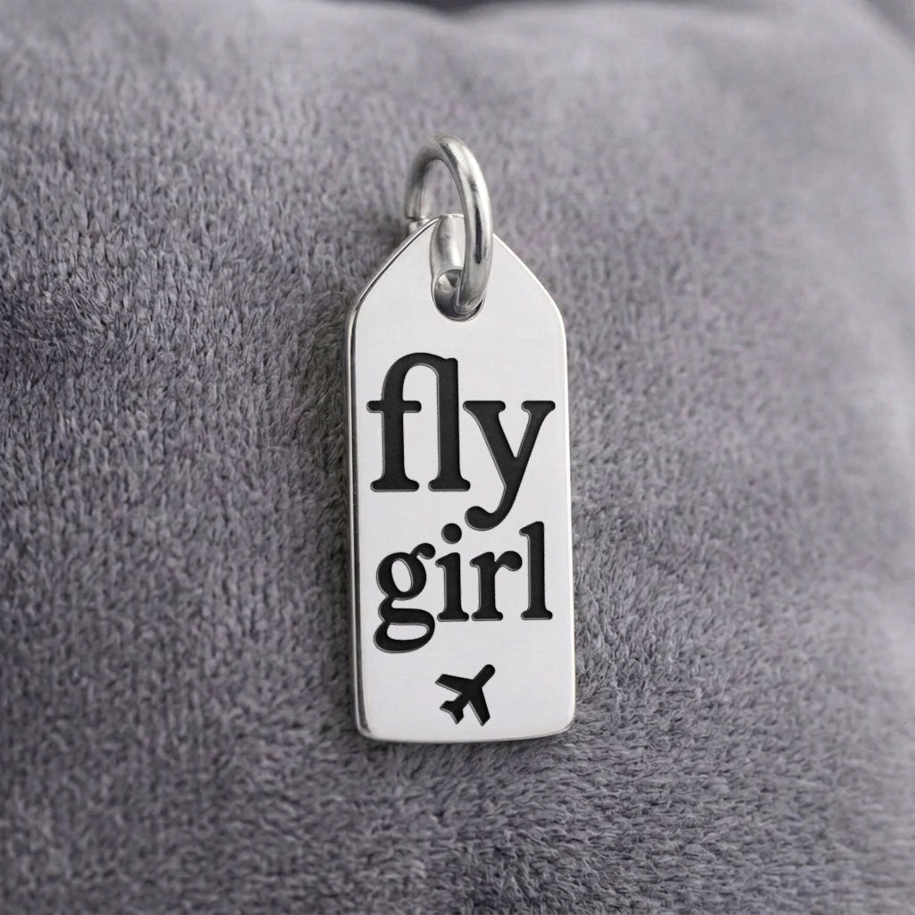 Fly Girl - Mini Tag - Charm