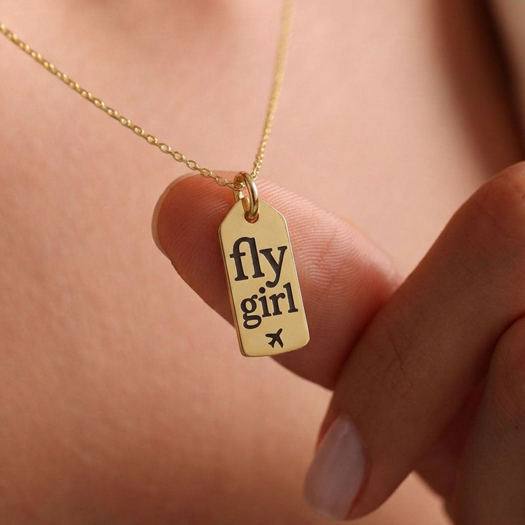 Fly Girl - Mini Tag - Charm