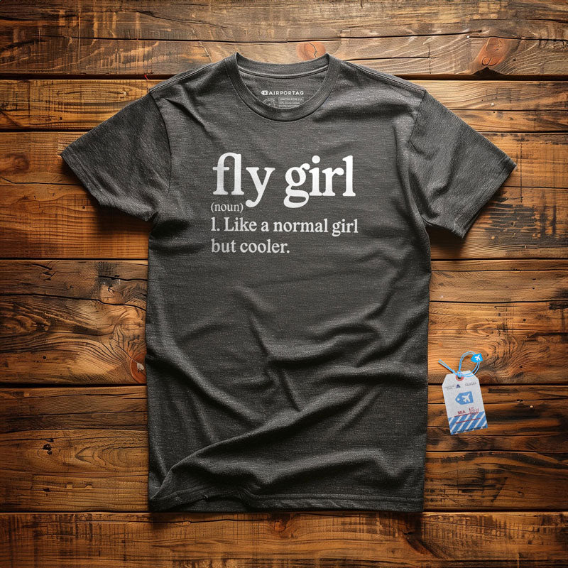 Fly Girl - T-Shirt - Regular / Dark Grey Heather / S