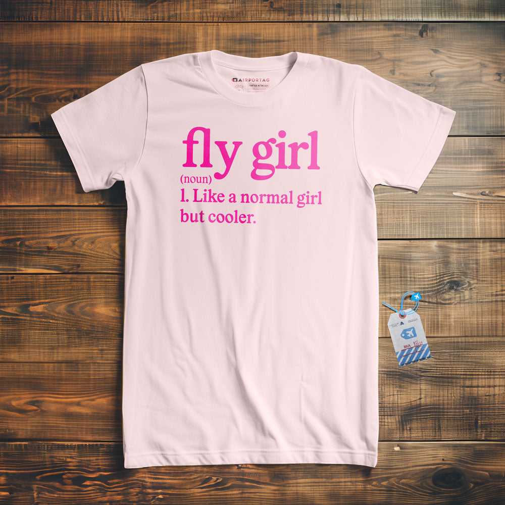 Fly Girl - T-Shirt - Heavy / Pink / S