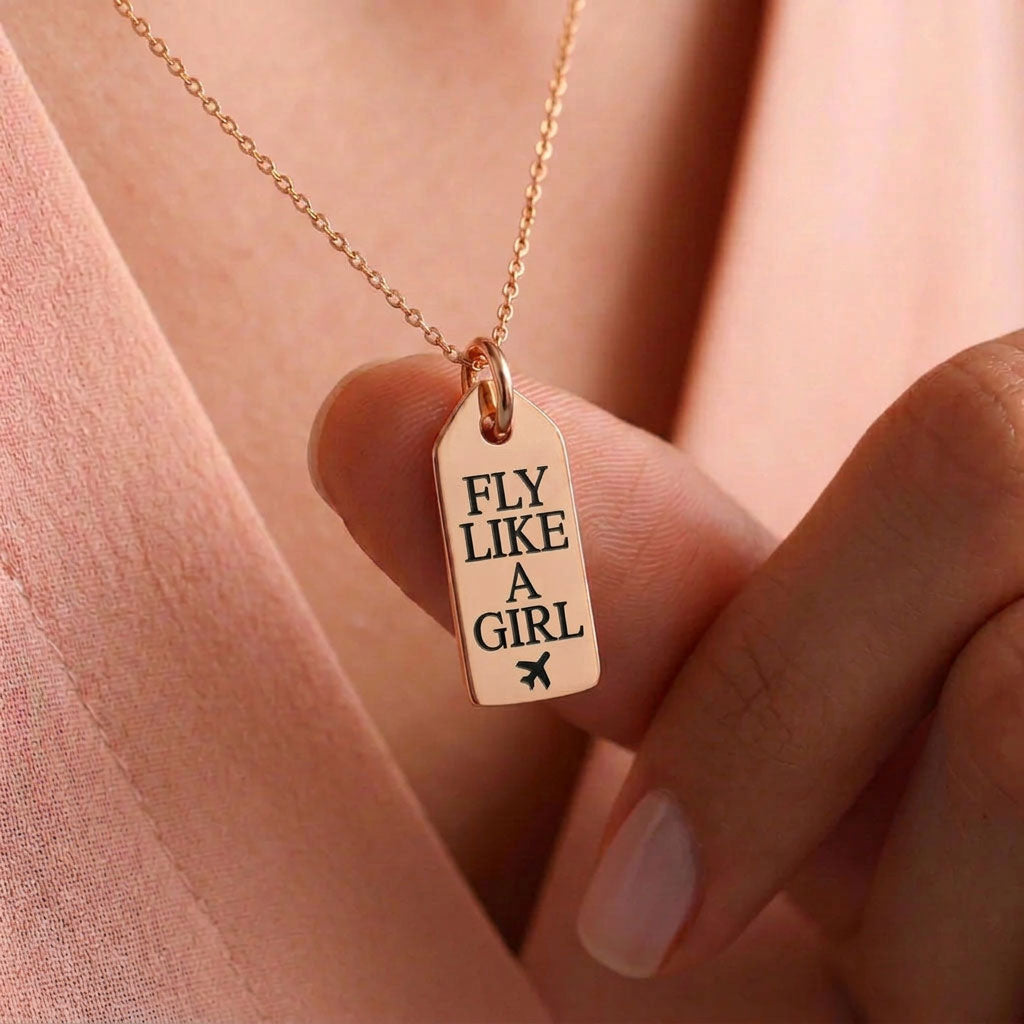 Fly Like A Girl - Mini Tag - Charm