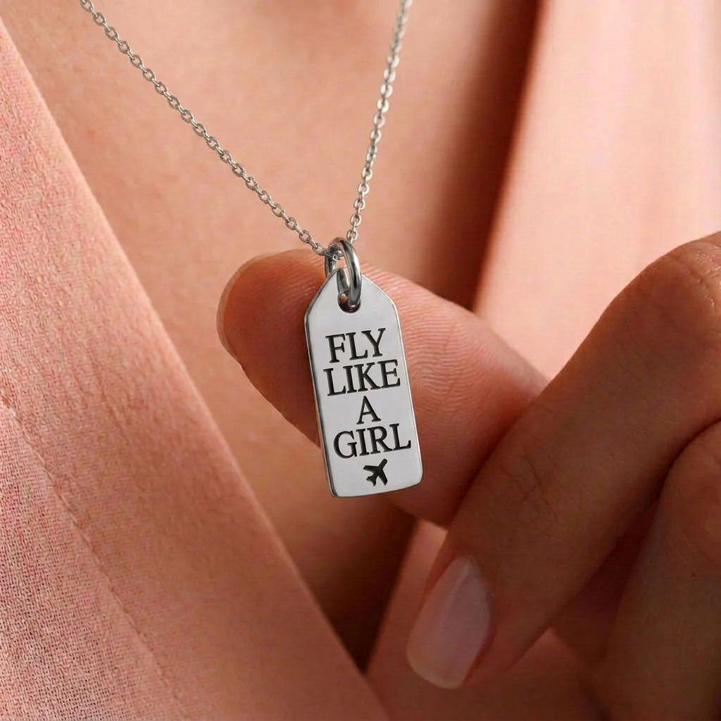 Fly Like A Girl - Mini Tag - Charm