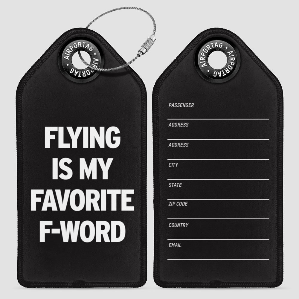 Flying Is My Favorite F-Word - ラゲッジタグ