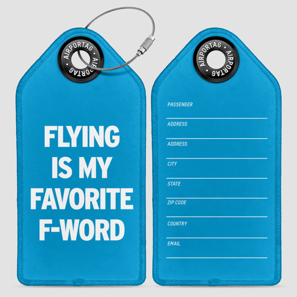 Flying Is My Favorite F-Word - ラゲッジタグ