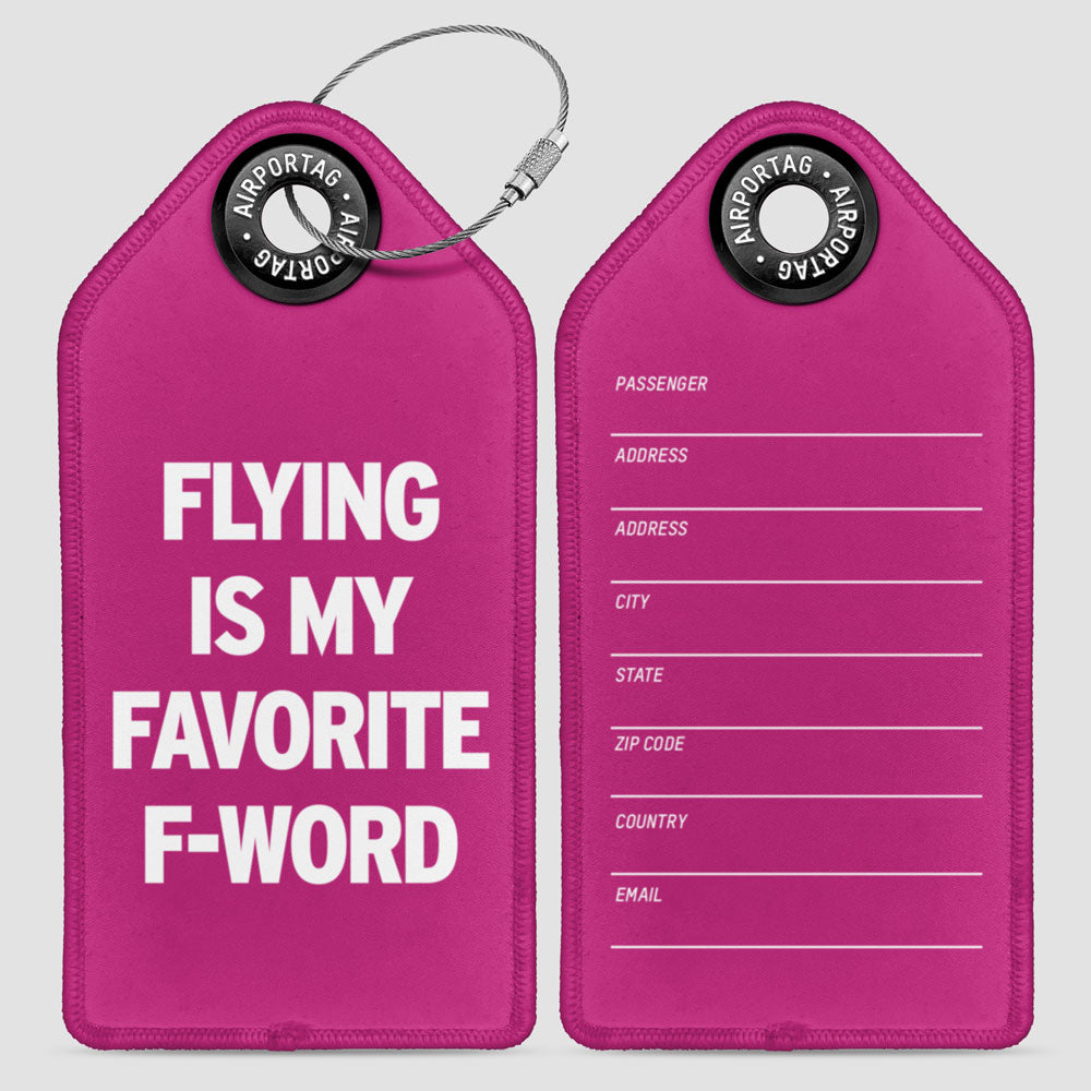 Flying Is My Favorite F-Word - ラゲッジタグ