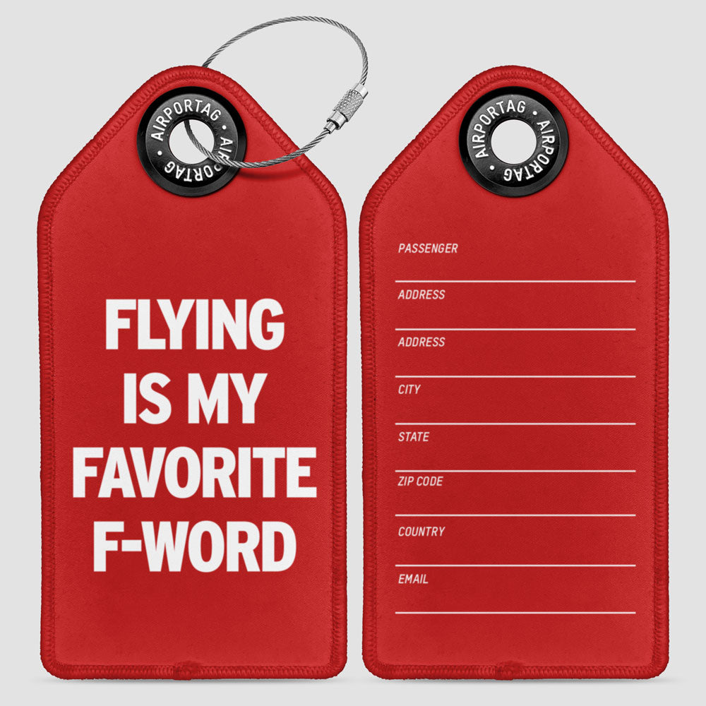 Flying Is My Favorite F-Word - ラゲッジタグ