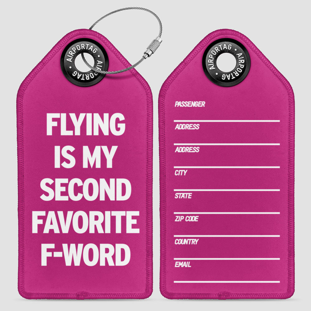 Flying Is My Second Favorite F-Word - ラゲッジタグ