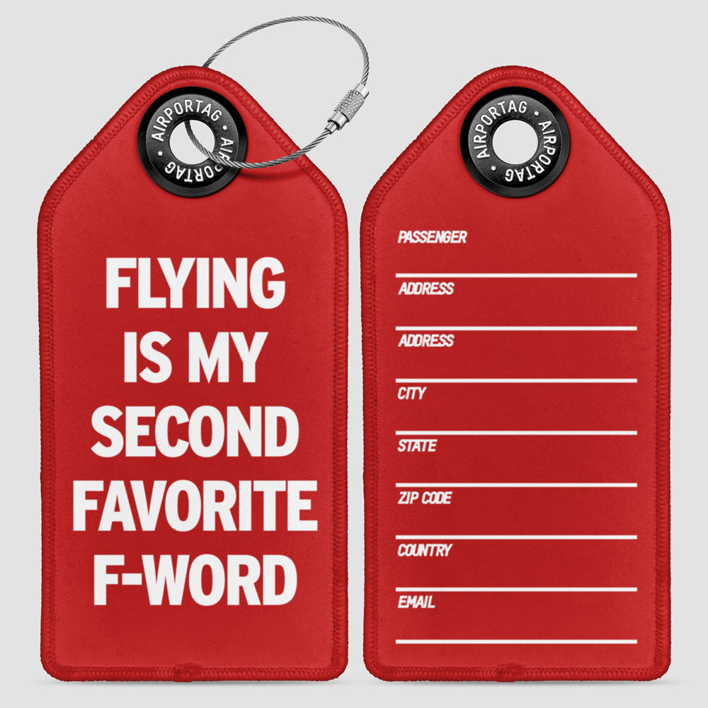 Flying Is My Second Favorite F-Word - ラゲッジタグ